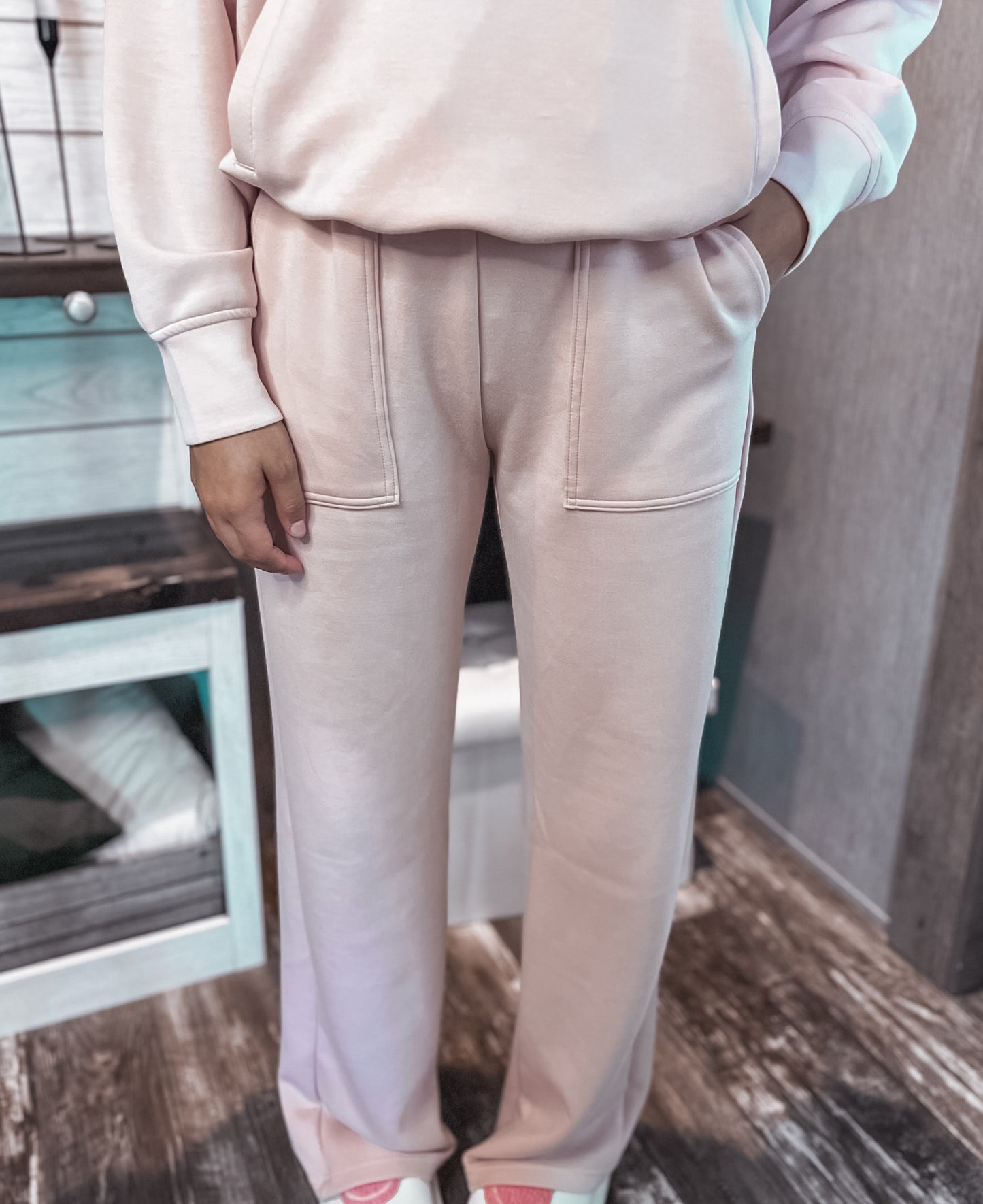 Snuggle Up Scuba Pants - Blush