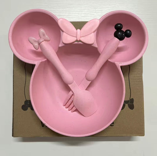 Minnie Mouse Dinner Set Pink