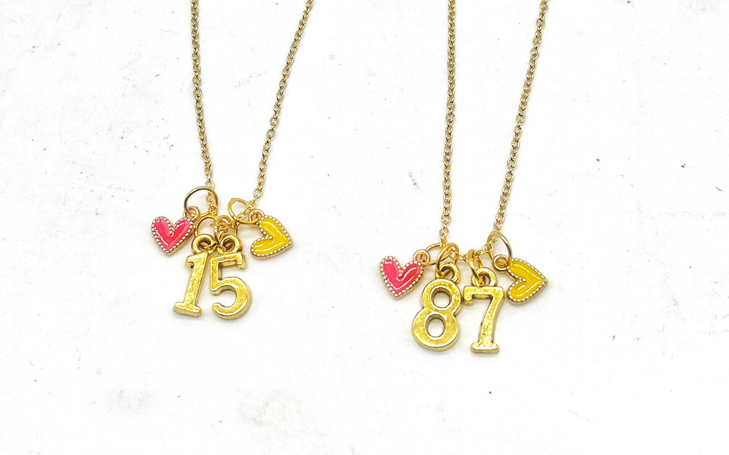 Gold 87 Kelce Kansas City Charm Necklace Chiefs  KC