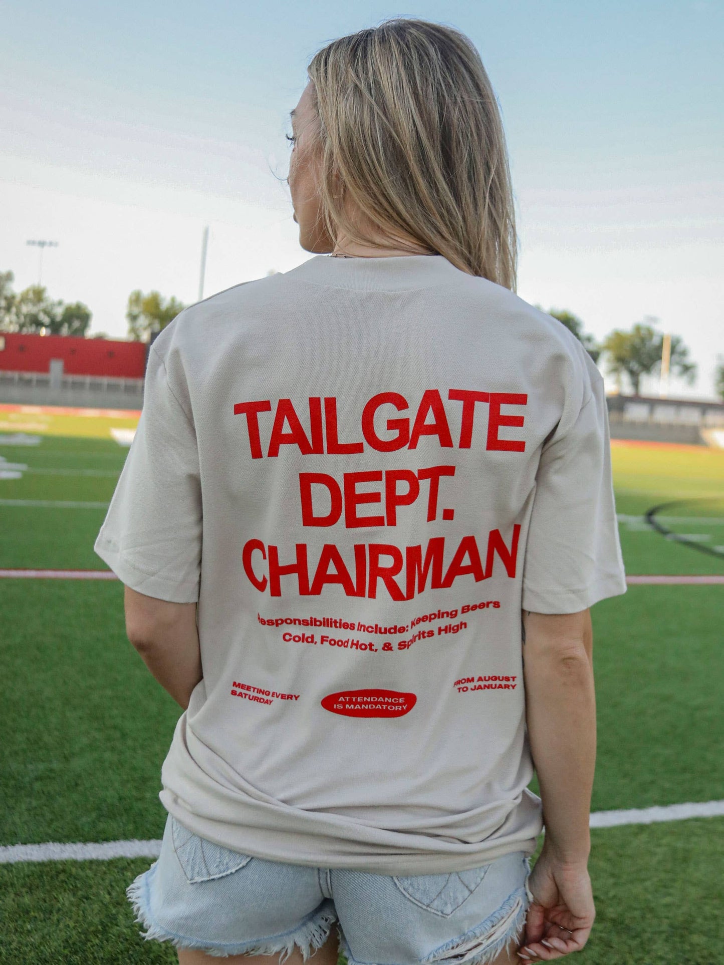 F+S: TAILGATE DEPT. CHAIRMAN TEE (FRONT + BACK)