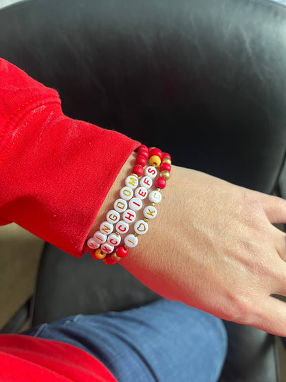 Chiefs Friendship Bracelet Stack