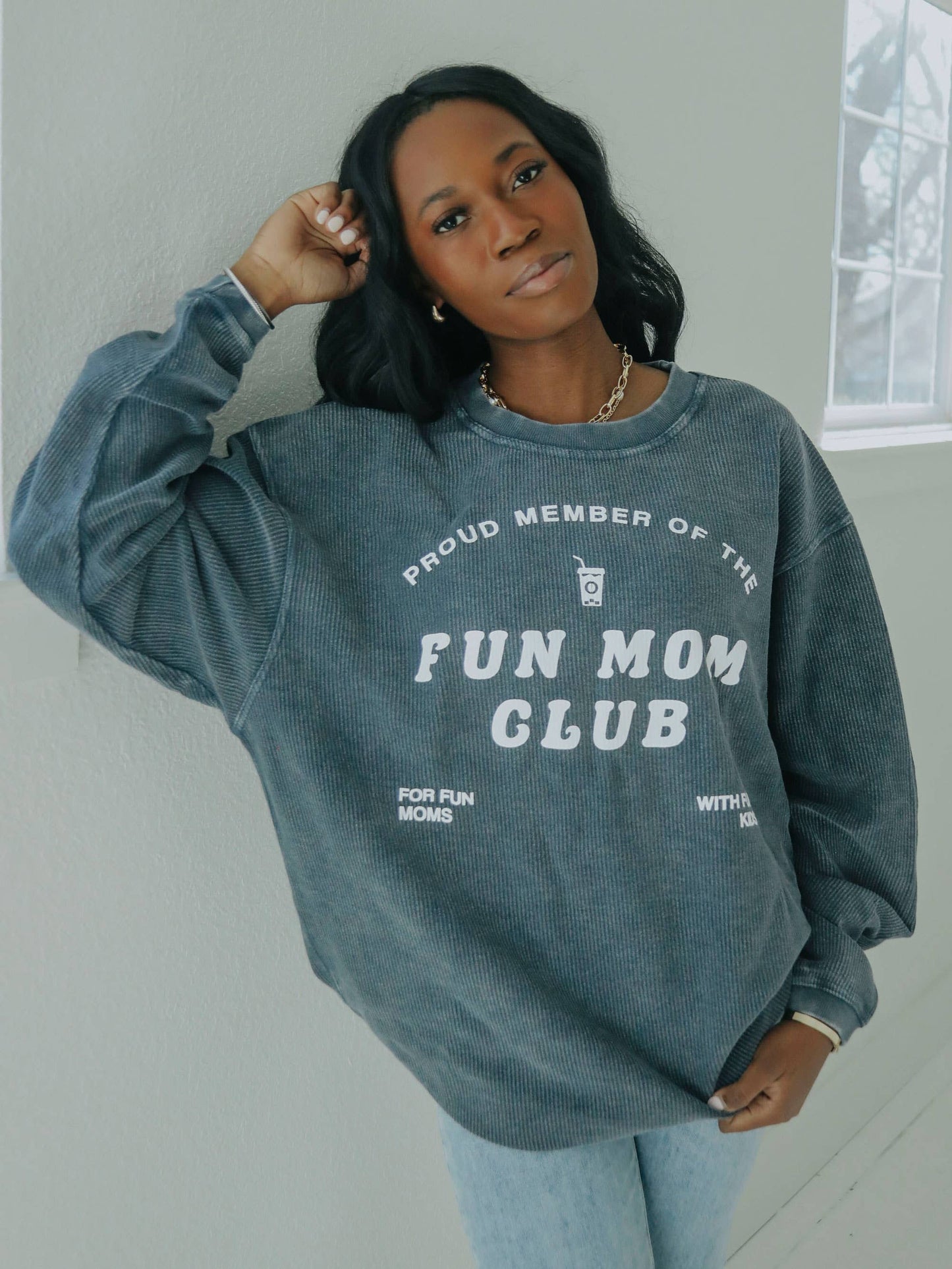 Fun Mom Club Corded Sweatshirt