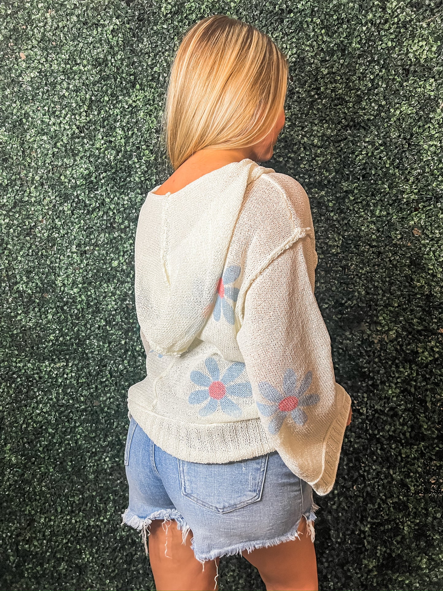 Flower Hooded Sweater