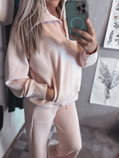 Snuggle Up Scuba Pants - Blush