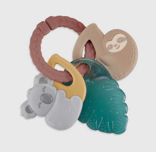 Tropical Itzy Keys Texture Ring with Teether + Rattle - Sawyer + Co.