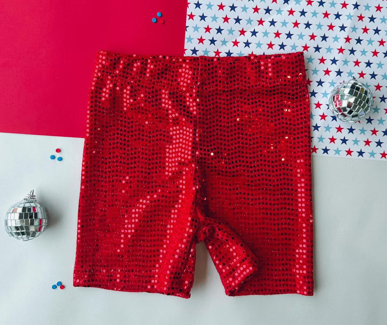 Red Sequin Bikers || PREORDER