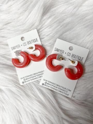 Pink Earrings - Sawyer + Co.