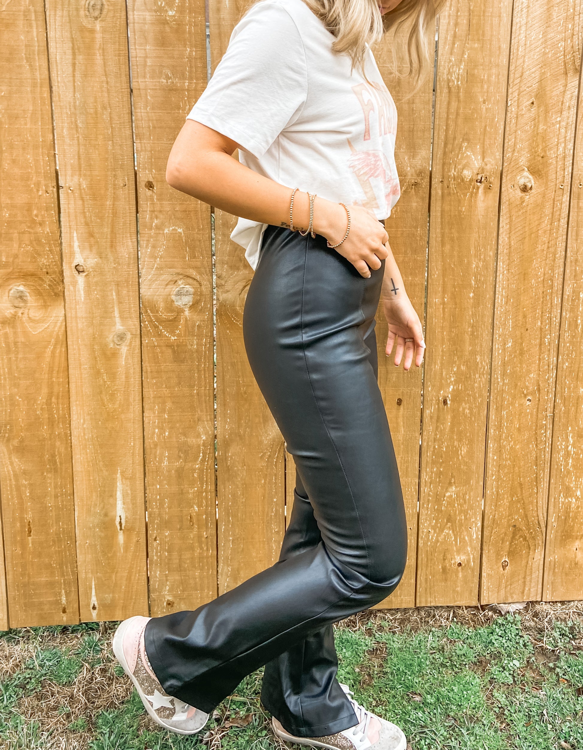 Book It Faux Leather Pants - Sawyer + Co.